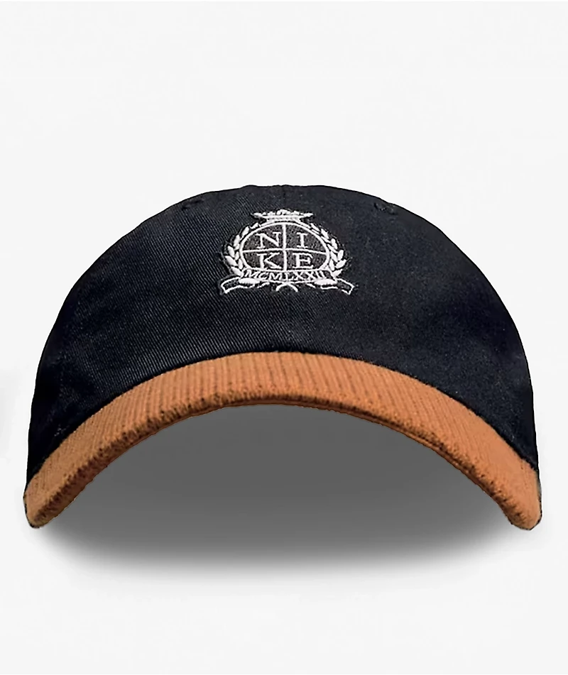 Nike Club Waffle Bill Black & Brown Strapback Hat