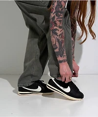 Nike Cortez 23 Premium Black & Alabaster Shoes