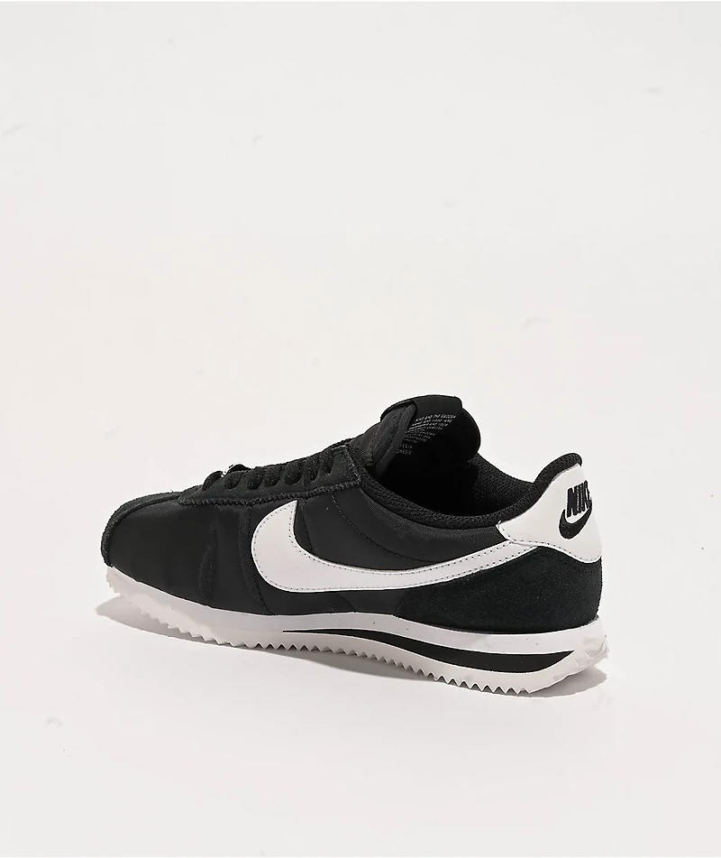 Nike Cortez Textile Black & White Shoes