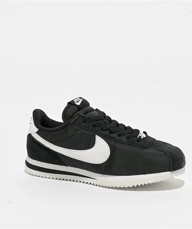 Nike Cortez Textile Black & White Shoes