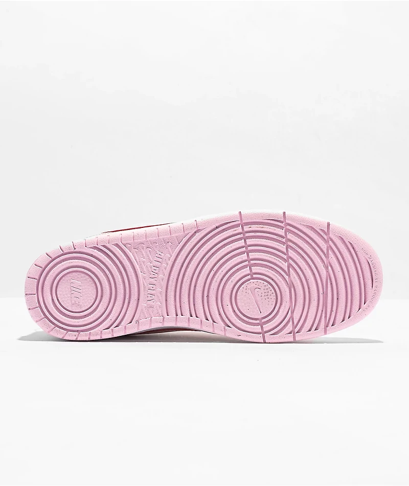 Nike Court Borough Low 2 SE White & Pink Shoes