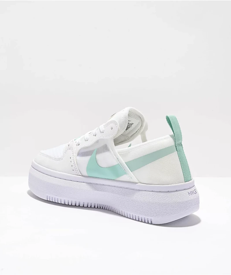 Nike Court Vision Alta TXT White & Light Dew Shoes