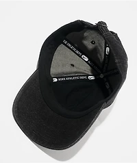 Nike Dad Unstructured Black Denim Strapback Hat