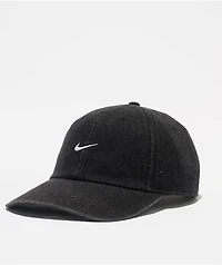 Nike Dad Unstructured Black Denim Strapback Hat