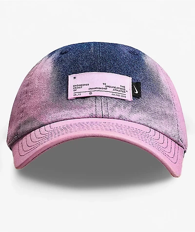 Nike Dad Unstructured Pink Wash Denim Strapback Hat