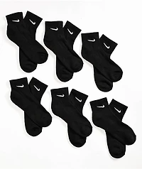Nike Everyday Black 6 Pack Ankle Socks