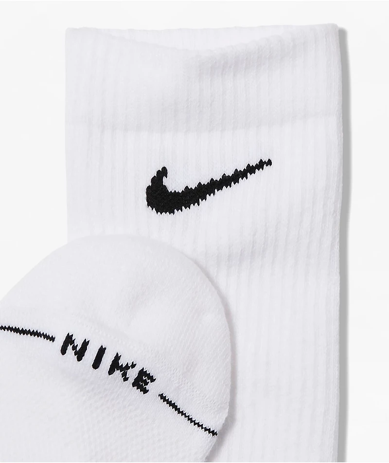 Nike Everyday Elevated White 6 Pack Crew Socks