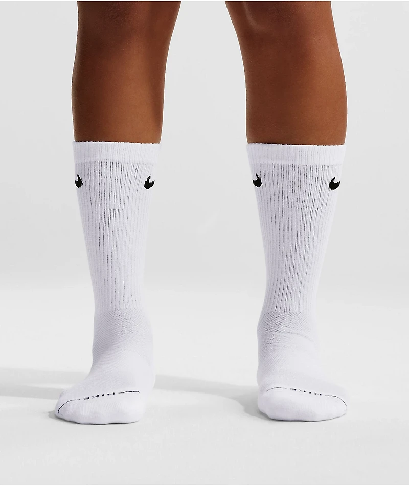 Nike Everyday Elevated White 6 Pack Crew Socks