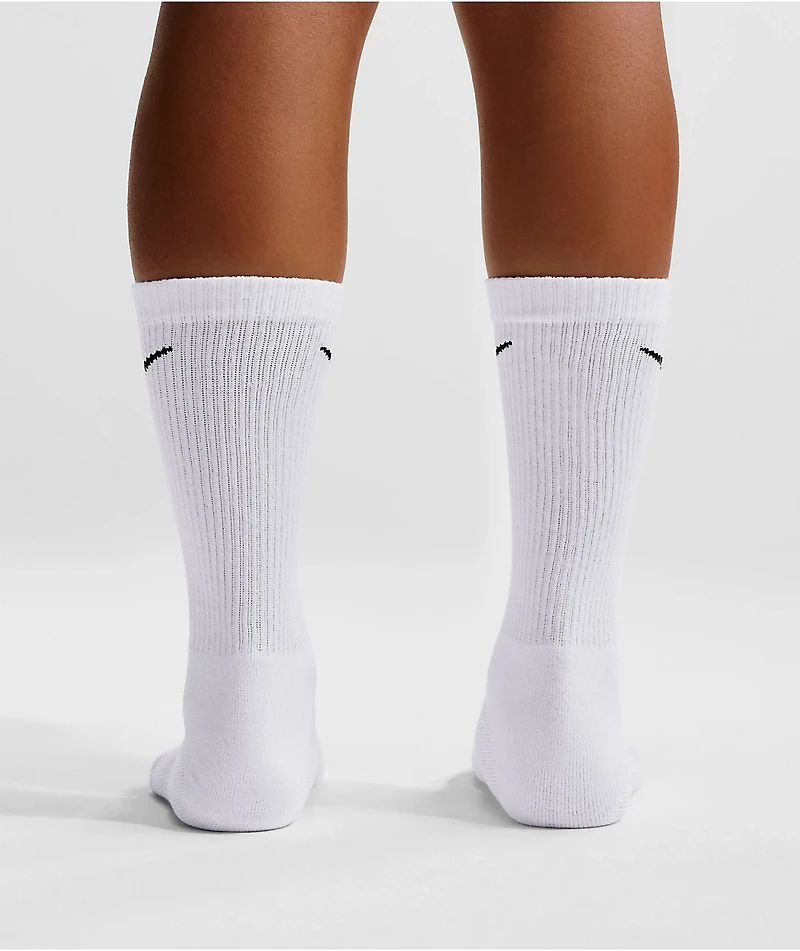 Nike Everyday Elevated White 6 Pack Crew Socks