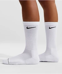 Nike Everyday Elevated White 6 Pack Crew Socks