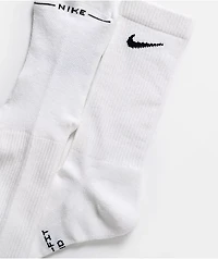 Nike Everyday Elevated White 6 Pack Crew Socks