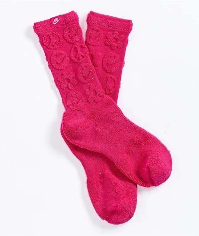 Nike Everyday Plus Cushioned Pink Crew Socks