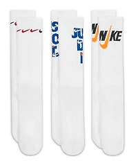 Nike Everyday Plush Cushion White 3 Pack Crew Socks