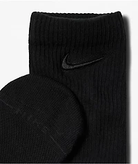 Nike Everyday Tonal 3 Pack Black Crew Socks
