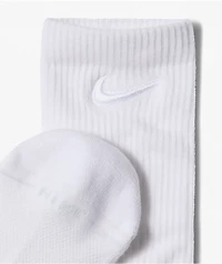 Nike Everyday Tonal 3 Pack White Crew Socks
