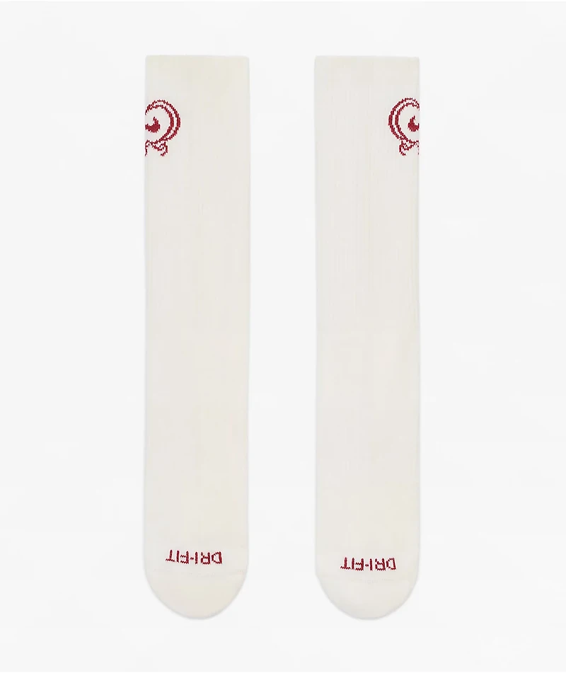 Nike Everyday VDay Off White Crew Socks