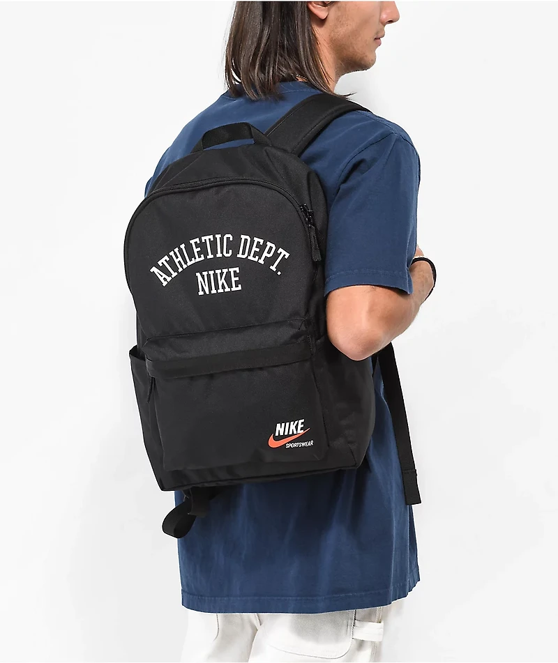 Nike Heritage Athletic Department Black Backpack