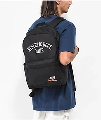 Nike Heritage Athletic Department Black Backpack
