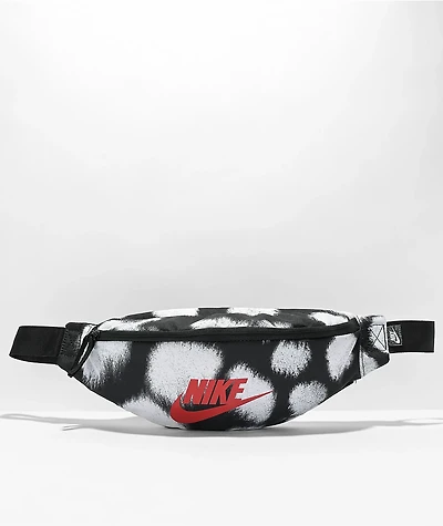 Nike Heritage Black & University Red Fanny Pack