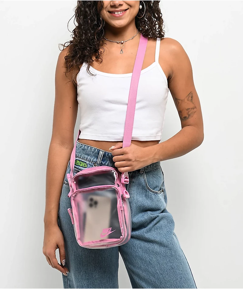 Nike Heritage Flamingo Clear Crossbody Bag