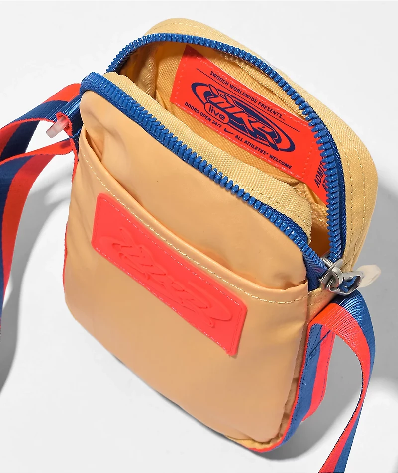 Nike Heritage S Celestial Gold & Red Crossbody Bag