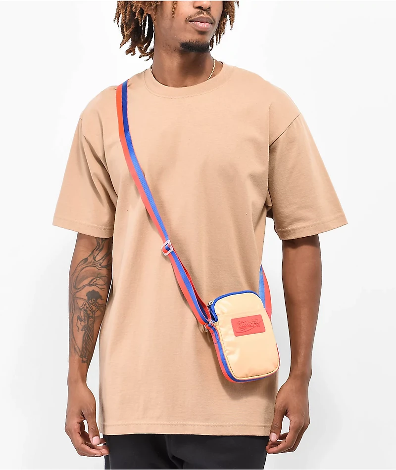 Nike Heritage S Celestial Gold & Red Crossbody Bag