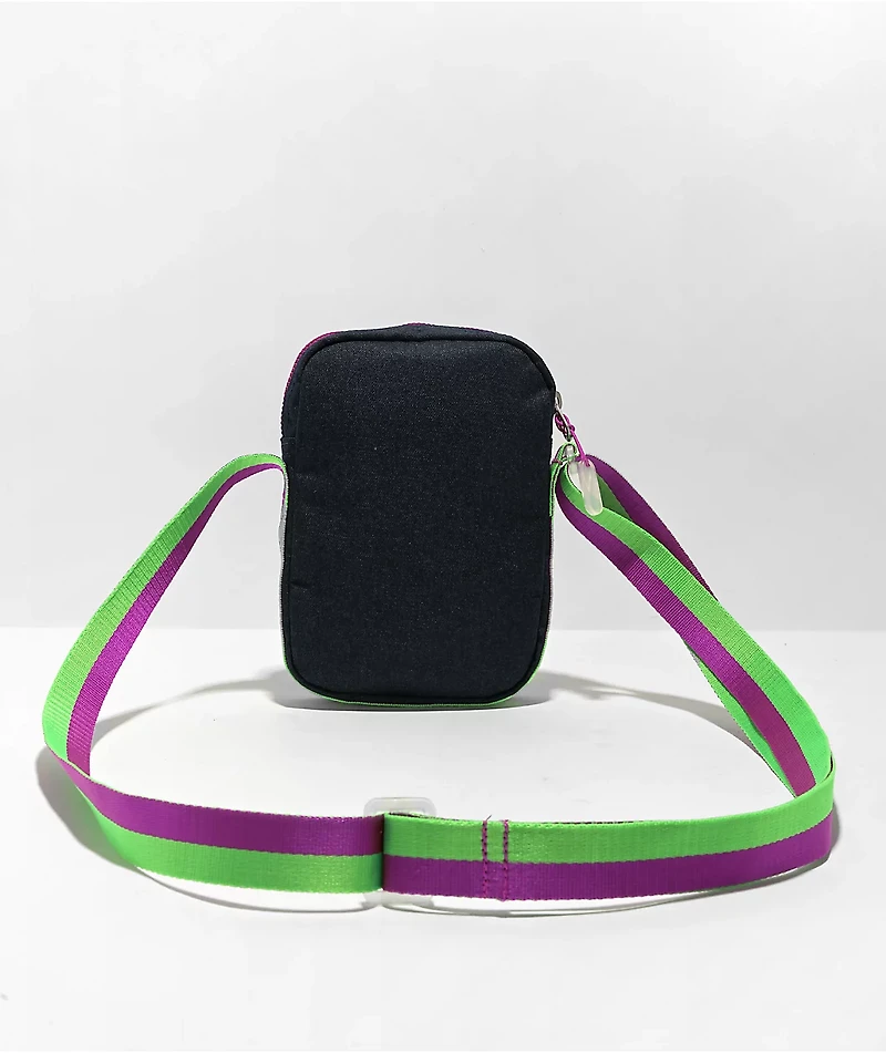 Nike Heritage S Obsidian & Green Crossbody Bag