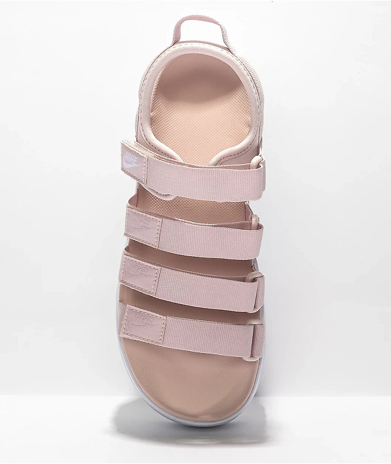 Nike Icon Pink & White Platform Sandals