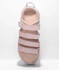 Nike Icon Pink & White Platform Sandals