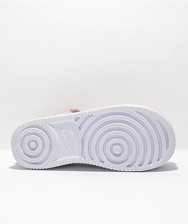 Nike Icon Pink & White Platform Sandals
