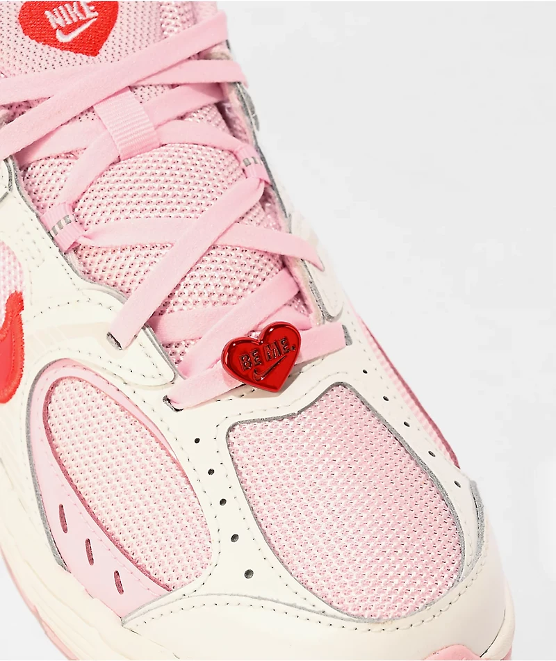 Nike Kid's V5 RNR Summit White, Pink Foam & Playful Crimson Shoes