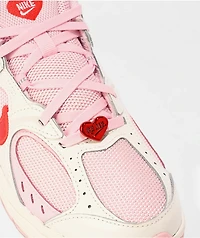 Nike Kid's V5 RNR Summit White, Pink Foam & Playful Crimson Shoes