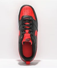 Nike Kids' Court Borough Low 2 Black & Red Shoes