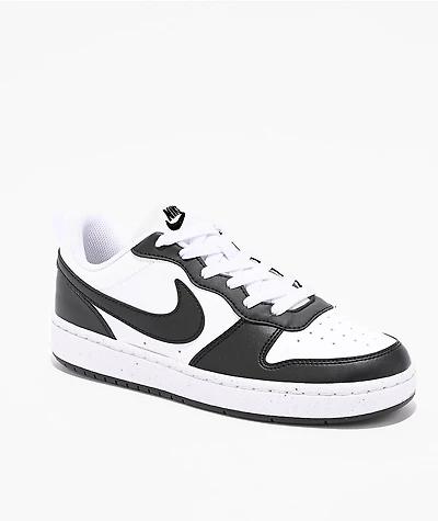 Nike Kids Court Borough Low Recraft Black & White Shoes