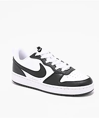 Nike Kids Court Borough Low Recraft Black & White Shoes