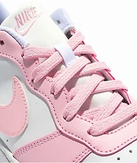 Nike Kids Court Borough Low Recraft White & Pink Foam Shoes