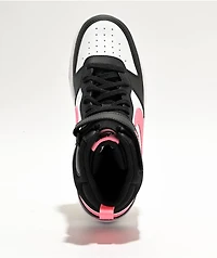 Nike Kids Court Borough Mid Black & Sunset Pulse Shoes