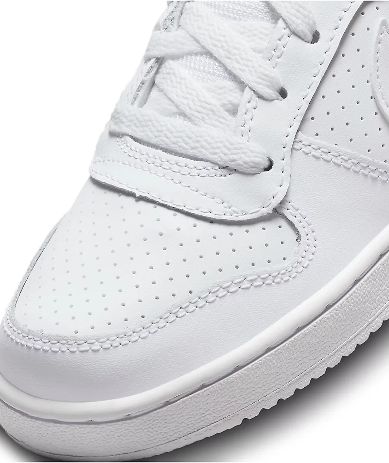 Nike Kids Court Borough Mid White Shoes