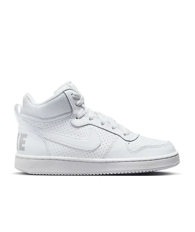 Nike Kids Court Borough Mid White Shoes
