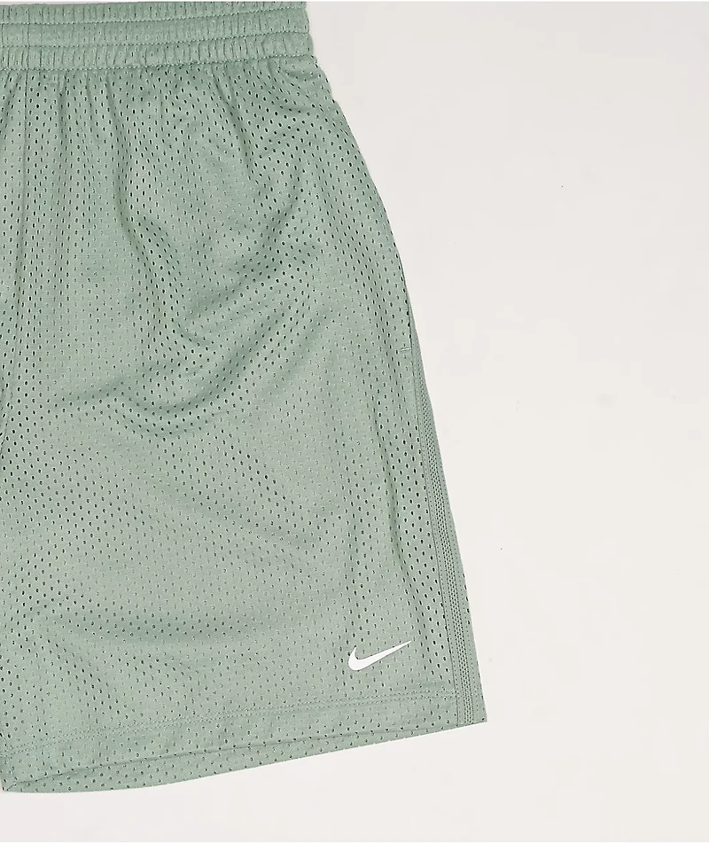 Nike Kids Dri-FIT Green Mesh Shorts