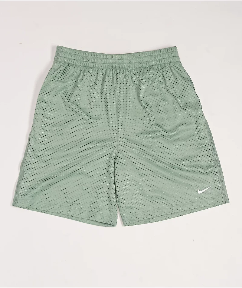 Nike Kids Dri-FIT Green Mesh Shorts
