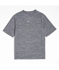 Nike Kids Dri-FIT Logo Black, Light Smoke Grey, & White T-Shirt
