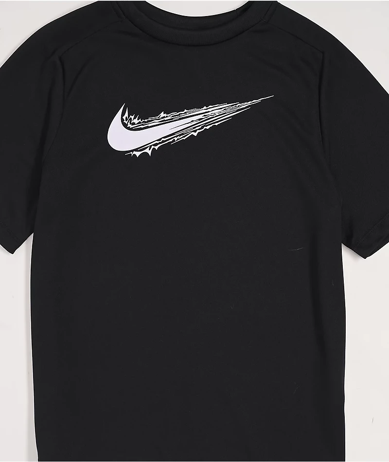 Nike Kids Dri-FIT Swoosh Black T-Shirt