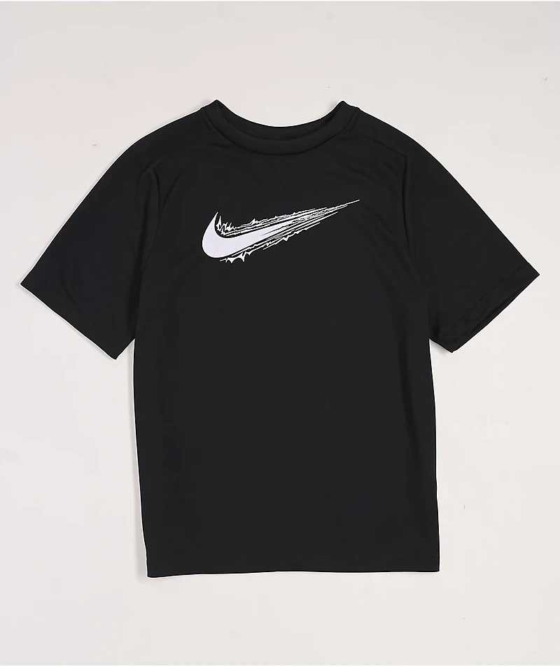 Nike Kids Dri-FIT Swoosh Black T-Shirt