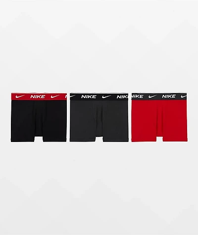 Nike Kids Essential Red 3 Pack Boxer Briefs