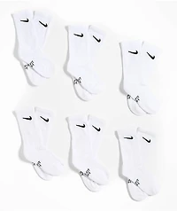Nike Kids Everyday White 6 Pack Crew Socks