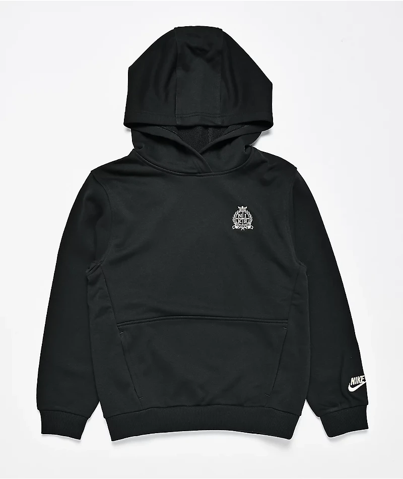Nike Kids French Terry Black Hoodie