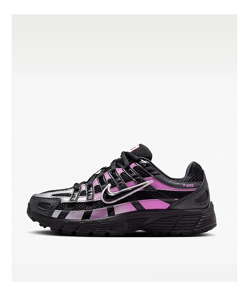 Nike Kids P-6000 SE Black & Pink Shoes