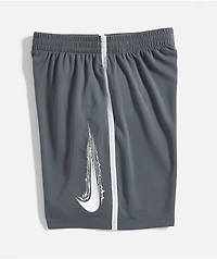 Nike Kids Swoosh Grey Mesh Shorts