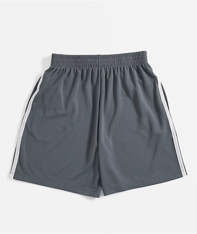 Nike Kids Swoosh Grey Mesh Shorts